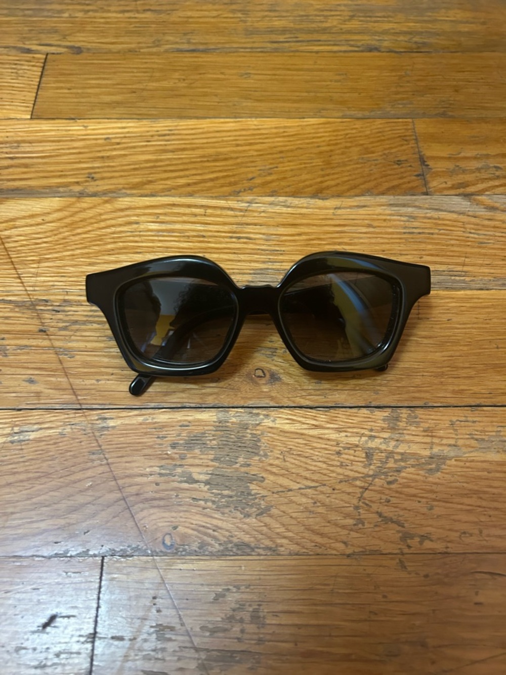 Loewe Black Acetate Square Sunglasses